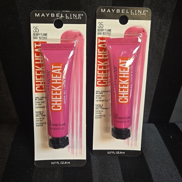 Maybelline Other - 2pc Lot Maybelline Cheek Heat Gel Cream Blush #35 Berry Flame